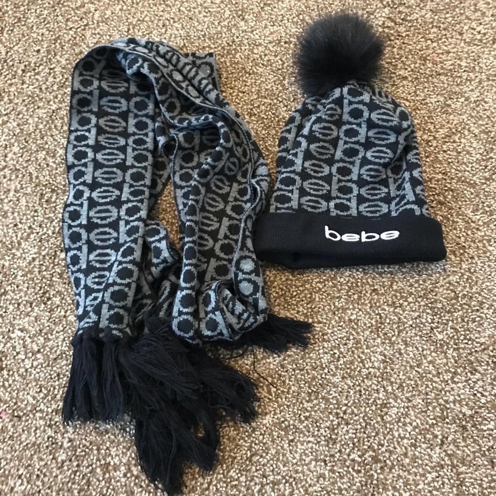 Bebe hat and scarf
